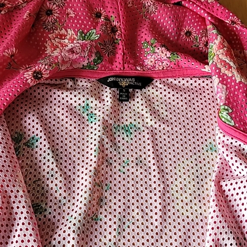 JOHNNY WAS BEE ACTIVE PATCH POCKET MESH JACKET